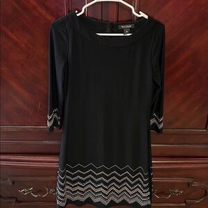White House Black Market Black Long Sleeve Dress